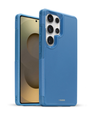 xBase by PowerPeak ProTech MagSafe Compatible Rugged Armor Protective Case (Blue) for Galaxy S25 Ultra (Only Ground Shipping)