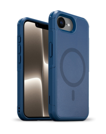 xBase ProTech MagSafe Compatible Rugged Armor Protective Case for iPhone 16e / 17e (NAVY BLUE) (Only Ground Shipping)