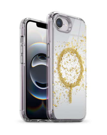 xBase Sparkleline Series MagSafe Case for iPhone 16e / 17e (GOLD STRIPE) (Only Ground Shipping)