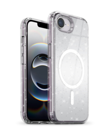 xBase Sparkleline Series MagSafe Case for iPhone 16e / 17e (SILVER) (Only Ground Shipping)