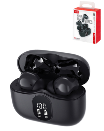 Urban by PowerPeak Sound Gear Vibes Wireless Bluetooth Earbuds with ANC/ENC (BLACK) (Only Ground Shipping)