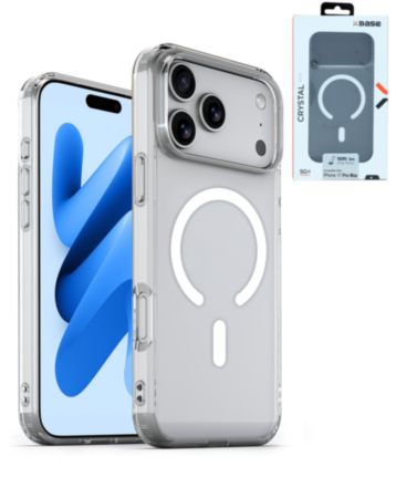 xBase by PowerPeak - Magsafe Clear Case for iPhone 17 Pro Max (Only Ground Shipping)