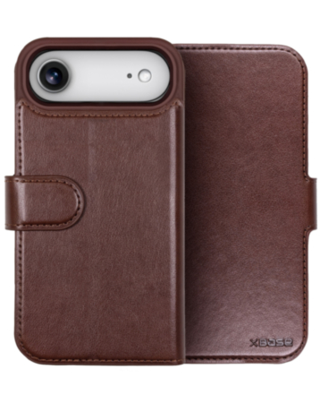 xBase by PowerPeak Folio Exec Wallet Case with MagSafe for iPhone Air - (RUSTIC BROWN) (Only Ground Shipping)