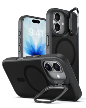 xBase by PowerPeak - DuoHybrid with Kickstand MagSafe for iPhone 17 - (Black) (Only Ground Shipping)