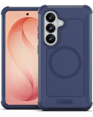 xBase by PowerPeak Boulder Heavy Duty MagSafe Protective Case for Galaxy S26 (Blue) (Only Ground Shipping)