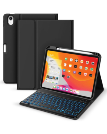 xBase Folio Case with Keyboard (BLACK) for iPad 10 & 11 Gen (Only Ground Shipping)