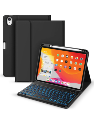 xBase Folio Case with Keyboard (BLACK) for iPad 10.2 Gen (7th / 8th / 9th) (Only Ground Shipping)