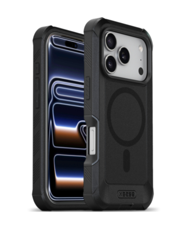 xBase by PowerPeak MagSafe Heavy Duty Case with Belt Clip (Black) for iPhone 17 Pro Max / 18 Pro Max (Only Ground Shipping)