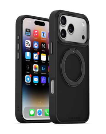 xBase by PowerPeak DuoHybrid with Kickstand MagSafe Protective Case (Black) for iPhone 17 Pro Max / 18 Pro Max (Only Ground Shipping)