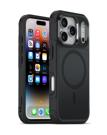 xBase by PowerPeak ProTech MagSafe Compatible Rugged Armor Protective Case (Black) for iPhone 17 Pro Max / 18 Pro Max (Only Ground Shipping)