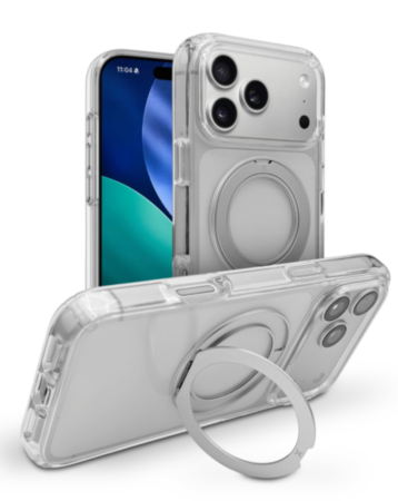 xBase by PowerPeak Crystalline Pro with Kickstand MagSafe Protective Case (Clear) for iPhone 17 Pro / 18 Pro (Only Ground Shipping)