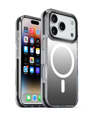 xBase by PowerPeak DuoHybrid MagSafe Compatible Case (Silver & Black) for iPhone 17 Pro / 18 Pro (Only Ground Shipping)