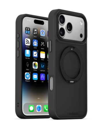 xBase by PowerPeak DuoHybrid with Kickstand MagSafe Protective Case (Black) for iPhone 17 Pro / 18 Pro (Only Ground Shipping)
