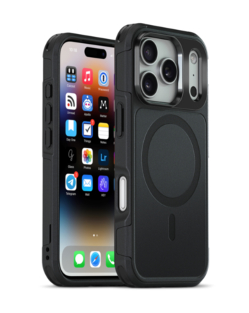 xBase by PowerPeak ProTech MagSafe Compatible Rugged Armor Protective Case (Black) for iPhone 17 Pro / 18 Pro (Only Ground Shipping)