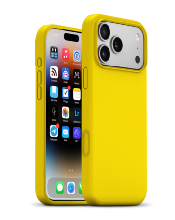 xBase by PowerPeak Neon Series Liquid Silicone MagSafe Case (Lemonhead) for iPhone 17 Pro Max / 18 Pro Max (Only Ground Shipping)