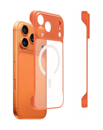 xBase by PowerPeak Minimalist Series MagSafe Compatible Bumper Case (Orange) for iPhone 17 Pro Max / 18 Pro Max (Only Ground Shipping)