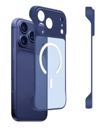 xBase by PowerPeak Minimalist Series MagSafe Compatible Bumper Case (Blue) for iPhone 17 Pro Max / 18 Pro Max (Only Ground Shipping)