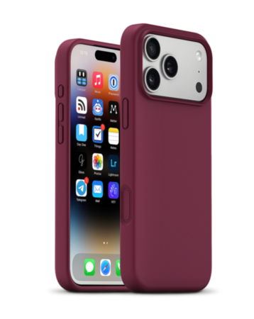xBase by PowerPeak MagSafe Compatible Silicone Case (Cherry) for iPhone 17 Pro / 18 Pro (Only Ground Shipping)