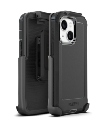 xBase Boulder Heavy-Duty MagSafe Protective Case for iPhone 13 / 14 with Belt Clip (BLACK) (Only Ground Shipping)