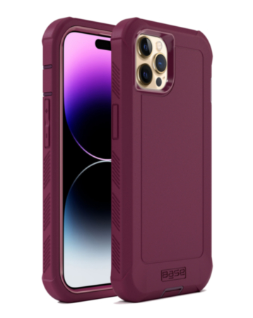 xBase Boulder Heavy-Duty MagSafe Protective Case for iPhone 14 Pro Max (Burgundy) (Only Ground Shipping)