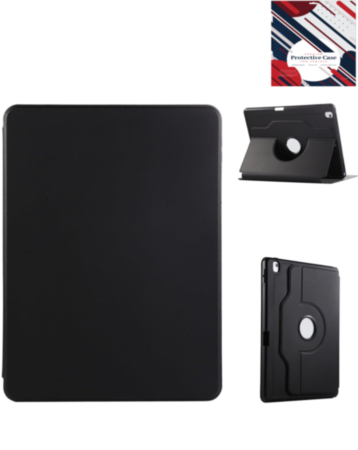 360 Degree Swivel Stand Folio Flip Smart Case - BLACK for iPad Air 11 / 2024 / Air 4 / Air 5 / Pro 11 (1st / 2nd / 3rd / 4th) (Only Ground Shipping)