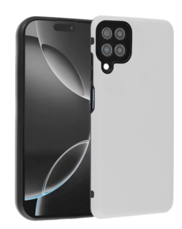 Full Cover New Design Silicone Case - WHITE for Galaxy A12 (Only Ground Shipping)
