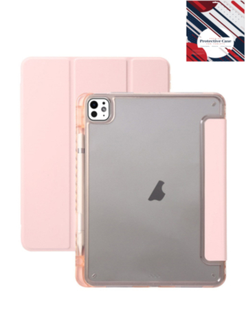 Smart Full Body Magnet Cover - ROSE PINK for iPad Air 13 2024 / Pro 12.9 (3rd / 4th / 5th / 6th) (Only Ground Shipping)