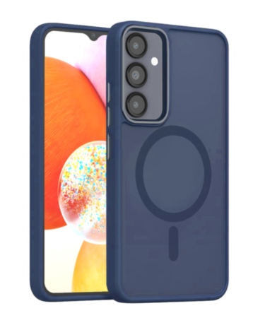 New Magnetic Wireless Charging Case - NAVY BLUE for Galaxy A14 (Only Ground Shipping)