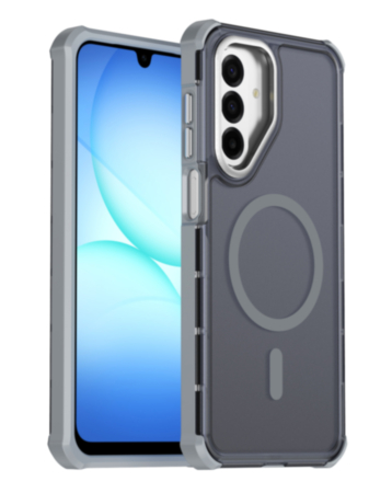Dual Layer Electroplated Border Wireless Charging Case (GRAY) for Galaxy A17 / A18 / A26 5G (Only Ground Shipping)