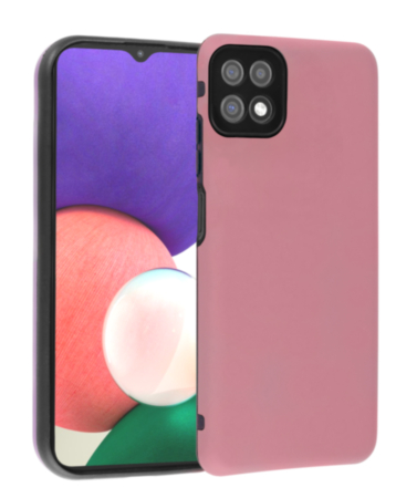 Full Cover New Design Silicone Case - LIGHT PINK for Galaxy A22 5G (Only Ground Shipping)