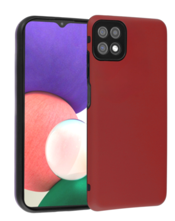 Full Cover New Design Silicone Case - RED for Galaxy A22 5G (Only Ground Shipping)