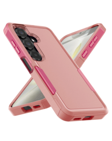 Dual Layers Shockproof Strong Case (PINK) for Galaxy A27 (Only Ground Shipping)