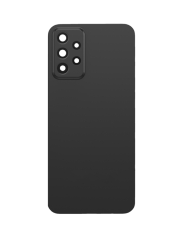 Back Glass with Camera Lens and Adhesive for Galaxy A72 (A725 / 2021) / A72 5G (A726 / 2021) (NO LOGO) (AWESOME BLACK)