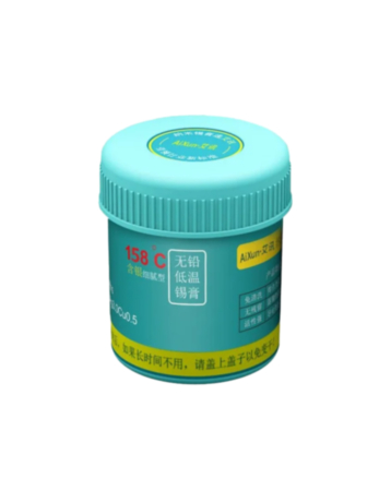 AiXun Lead Free Solder Paste 158c No-Clean Soldering Flux (50gr) (Not Returnable) (Only Ground Shipping)