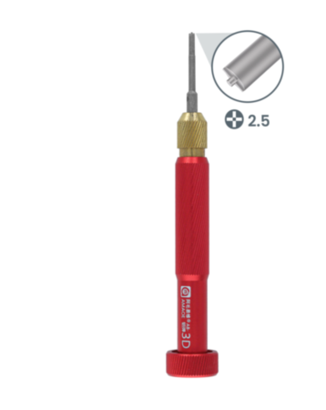 AMAOE 3D Precision Screwdriver Aluminum Drill - Convex Cross 2.5 (Not Returnable)