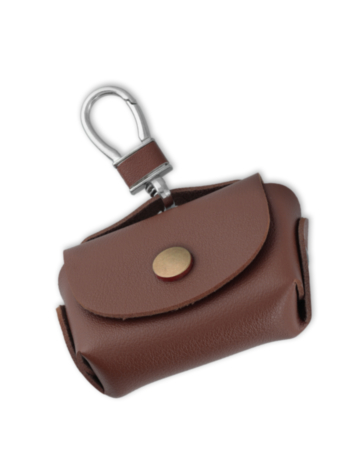 Universal AirPods Leather Case - DARK BROWN (Only Ground Shipping)