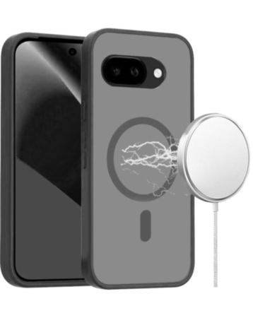 Wireless Charging Case (Full Bottom Close) for Google Pixel 10A - BLACK (Only Ground Shipping)