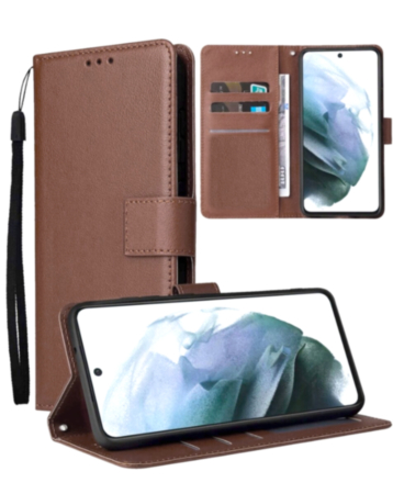Leather Wallet Case with Card Slot (Brown) for Google Pixel 9 / 9 Pro / 10 / 10 Pro / 11 / 11 Pro (Only Ground Shipping)