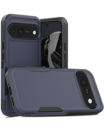 Dual Layers Shockproof Strong Case (Blue) for Google Pixel 9 / 10 / 11 / 9 Pro / 10 Pro / 11 Pro (Only Ground Shipping)
