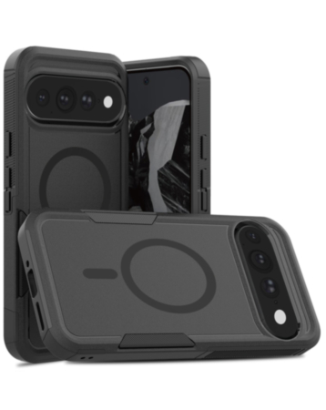 Magnetic Dual-Layer Shockproof Case (Black) for Google Pixel 9 / 9 Pro / 10 / 10 Pro / 11 / 11 Pro (Only Ground Shipping)