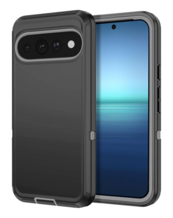 Heavy Duty Case for Google Pixel 9 Pro XL / 10 Pro XL / 11 Pro XL (Gray & Black) (Only Ground Shipping)