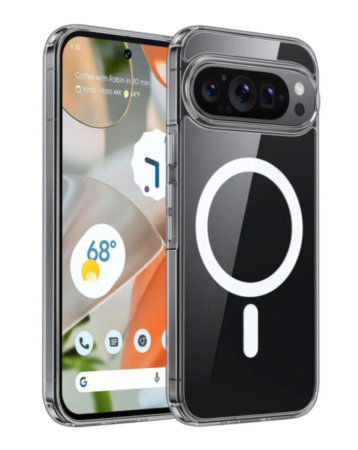 Wireless Charging Case for Google Pixel 11 Pro XL (Full Bottom Close) (Clear) (Only Ground Shipping)