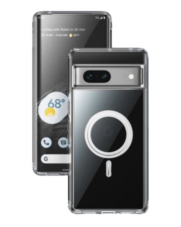 Google Pixel 7 Wireless Charging Case - CLEAR (Full Bottom Close) (Only Ground Shipping)