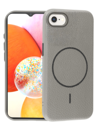 Magnetic Leather Soft Cases - TITANIUM GRAY for iPhone 7 / 8 (Only Ground Shipping)