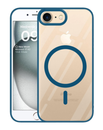 Printing Design Wireless Charging Case - DARK BLUE for iPhone 7 (Only Ground Shipping)