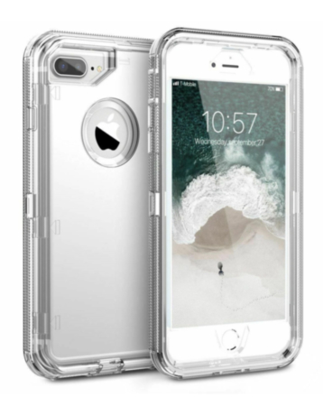 Transparent Heavy Duty Shockproof Case - CLEAR for iPhone 7 Plus / 8 Plus (Only Ground Shipping)