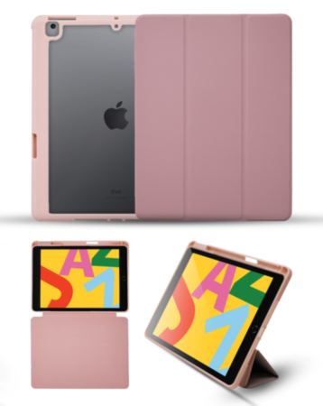 Smart Full Body Magnet Cover - ROSE PINK for iPad 10.2" (7th / 8th / 9th) (Only Ground Shipping)