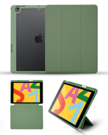 Smart Full Body Magnet Cover - DARK GREEN for iPad 10.2" (7th / 8th / 9th) (Only Ground Shipping)