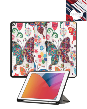 360 Degree Rotating Swivel Stand Case - BUTTERFLY for iPad 10.2" (7th / 8th / 9th) / Air 3 / Pro 10.5 (Only Ground Shipping)