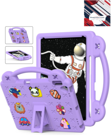 Shockproof Handle Case - PURPLE for iPad 10.2" (7th / 8th / 9th) / Air 3 / Pro 10.5 (Only Ground Shipping)